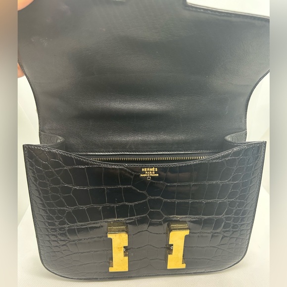 Hermes Constance 24 Black Alligator Vintage Bag - Picture 7 of 16